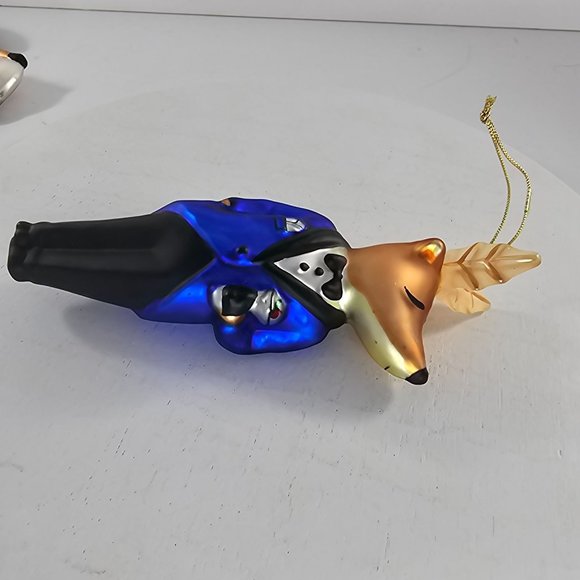 Pottery Barn Reindeer Dasher Ornament Blown Glass Christmas - Picture 2 of 8